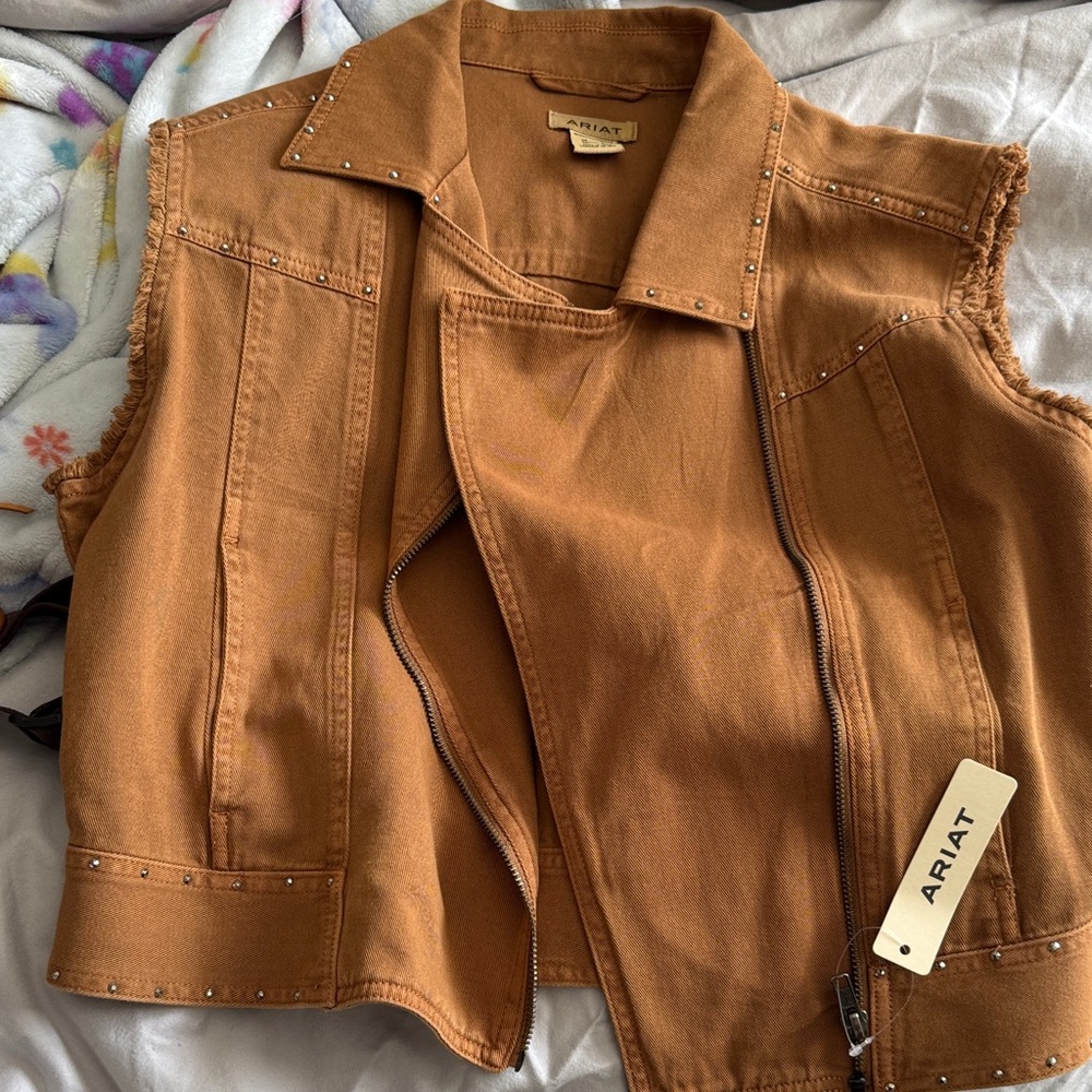 Ariat Women's Brown Studded Vest